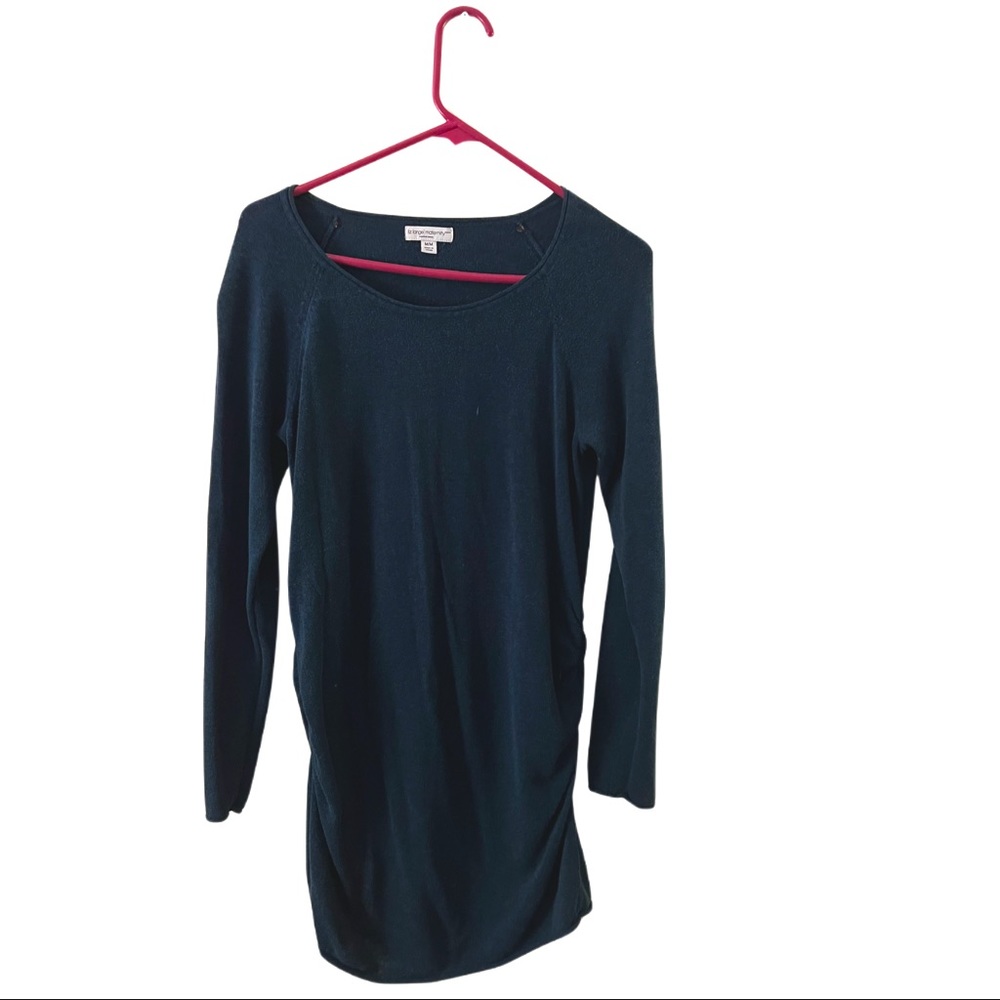 Navy comfy maternity sweater
